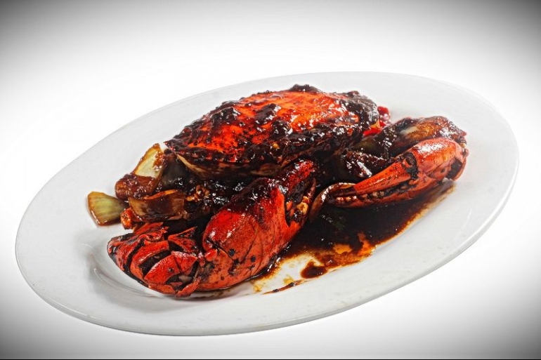 Kepiting Saus Lada Hitam. (Effendy Wongso/Dok. Pribadi)