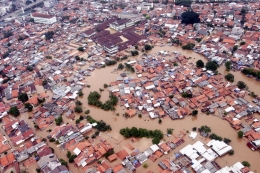 Banjir Jakarta, salah cuaca ekstrem? (foto. kompas.com).
