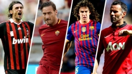 Maldini, Totti, Puyol dan Giggs (Marca.com)
