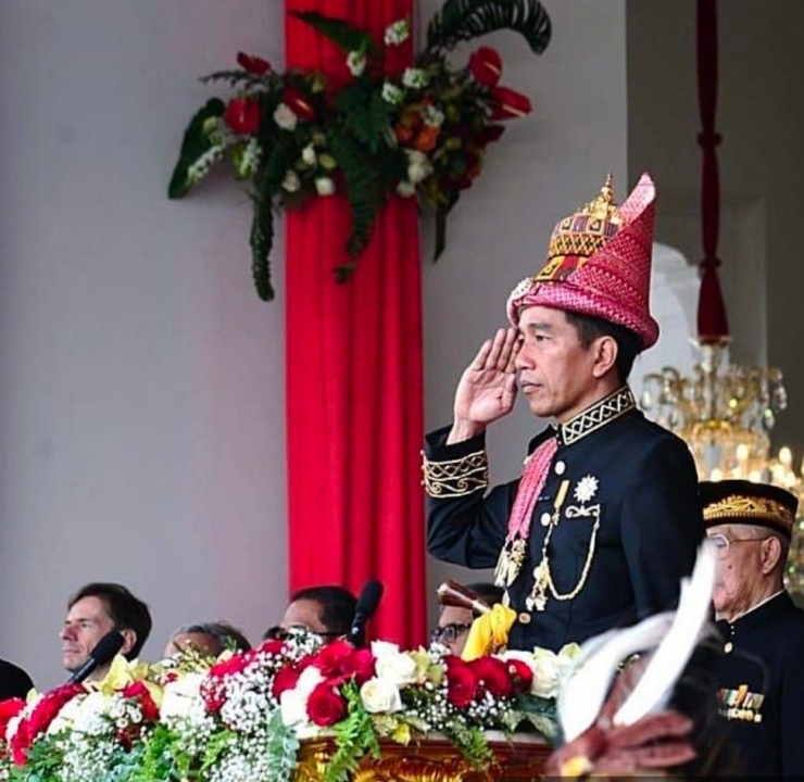 Jokowi saat memperingati Hari Kemerdekaan Indonesia | Sumber: Biro Kepresidenan