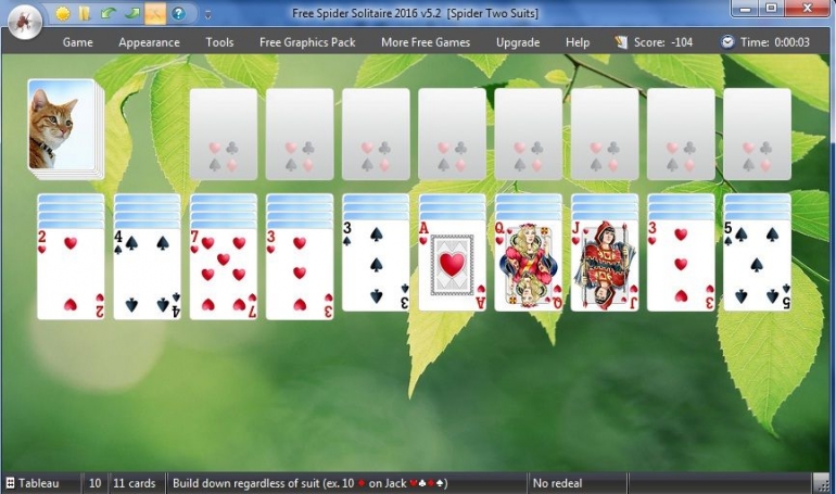 Game Solitaire di laptop. Gambar: Dokumentasi pribadi/Deddy HS/Solitaire