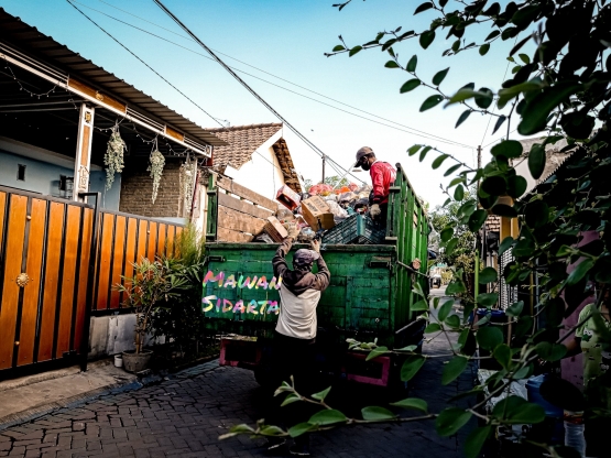 Truk khusus untuk mengangkut sampah warga (Dokumentasi Mawan Sidarta)