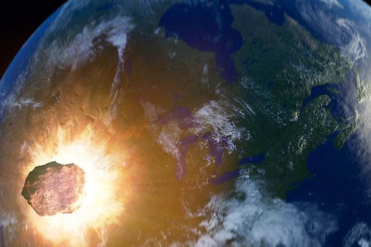Ilustrasi asteroid mendekati Bumi| Shutterstock/Mopic