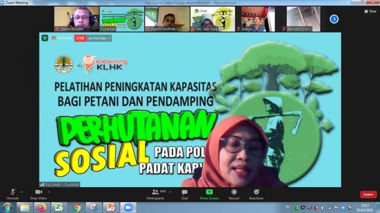 Plt Kapusdiklat SDM LHK-Puji Iswari, S.Hut., M.Si|Dokumentasi pribadi