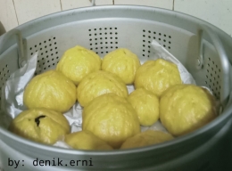 Bakpao saat dikukus (dokumen pribadi)