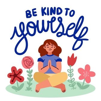 Ilustrasi be kind of yourself. Sumber: Freepik