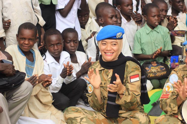 Peacekeeper perempuan dari Indonesia | Foto diambil dari Twitter/IndonesiaUNNy