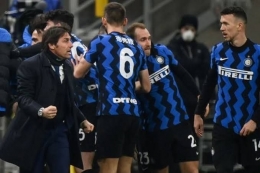 Semangat Inter Milan di tengah Krisis Ekonomi. (AFP/ kompas.com)