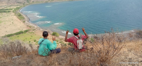 Dokumentasi pribadi|View Tanjung Asmara dari bukit Doro Peti
