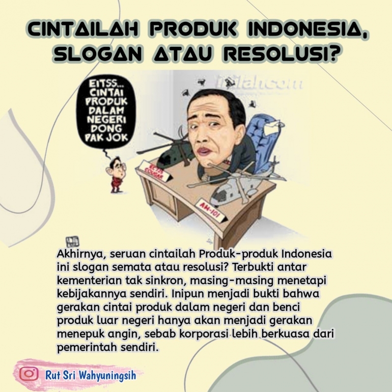 Ilustrasi cintailah produk Indonesia. Foto: desain pribadi