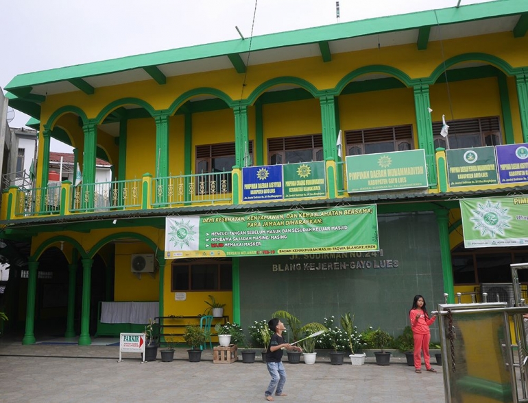 Masjid Taqwa Blangkejeren, tempat pertama yang dituju di Blangkejeren (foto pribadi)