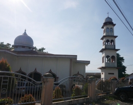 Masjid Al Jihad Lawe Sigalagala, tempat rombongan menginap pertama di Kutacane (foto pribadi)