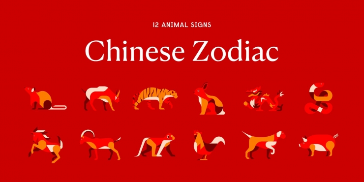 Ilustrasi 12 Zodiak Hewan atau Shio | Foto: chinesenewyear.net