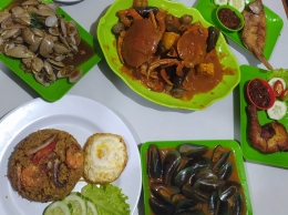 Aneka pilihan menu di King Kerang Yogyakarta