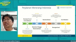 Kepala Pusat Studi Energi Universitas Gajah Mada, Deendarlianto merangkum perjalanan PLN menerangi Indonesia yang diceritakan dalam buku/dokpri