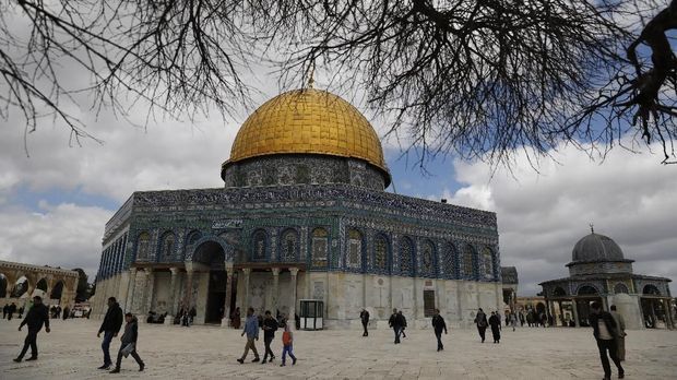 Dome of the rock di kompleks Al Aqsa (Foto AFP) 