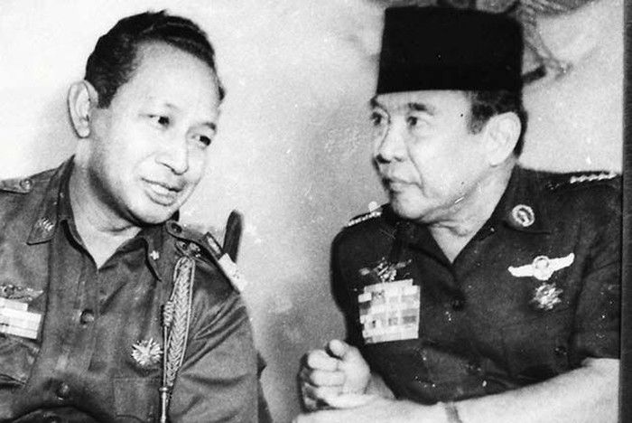 Ilustrasi Soeharto dan Bung Karno detik.com