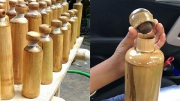 Botol minum dari bambu | sumber: toistudent.timesofindia.indiatimes.com