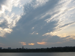 Suasana langit di pagi hari di kota NewYork. (Dokpri)