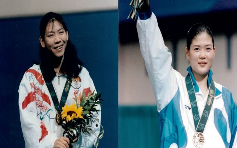 Susi Susanti Vs Bang Soo Hyun di podium All England 1993: Dok. BWF