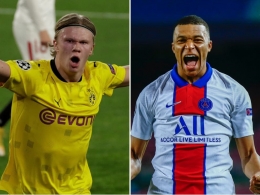 Haaland VS Mbappe akankah menjadi rivalitas baru menggantikan Ronaldo VS Messi? (sumber: www.independent.co.uk)