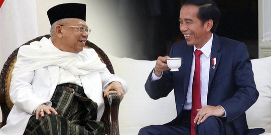 Maruf Amin dan Jokowi (Foto: merdeka.com)