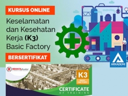 Gambar Flyer Kursus Keselamatan dan Kesehatan Kerja (K3) Basic Factory -- Bersertifikat dari Tokopedia.com/Arkademi/sertifikasi