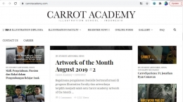 Salah satu tampilan di laman Carrot Academy. Gambar: Dokumentasi pribadi/carrotacademy.com