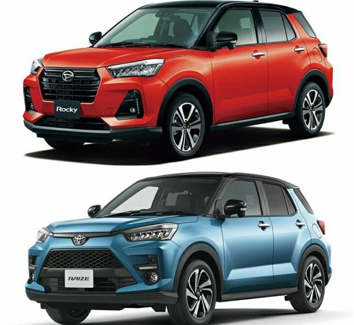 Atas: Daihatsu Rocky, Bawah: Toyota Raize (sumber: jpnn.com)