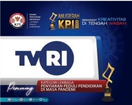 LPP TVRI kembali meraih penghargaan dari KPI 2020, sebagai Televisi Ramah Anak: tvri.go.id/