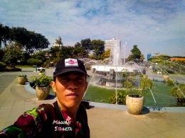Air mancur di Taman Surya Balai Kota Surabaya (Dokumentasi Mawan Sidarta) 