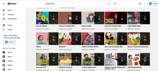 Sumber: youtube.com/radityadika