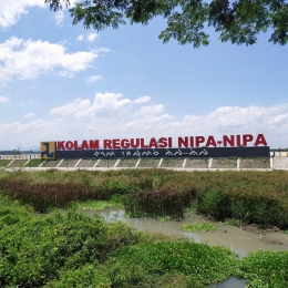 Kolam Regulasi Nipanipa mereduksi 30 persen banjir kota Makassar/Ft: Mahaji Noesa