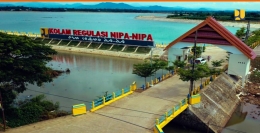 Inilah Kolam Regulasi Nipanipa di kerbatasan kabupaten Gowa, kabupaten Maros, dan kota Makassar/Ft. Ist