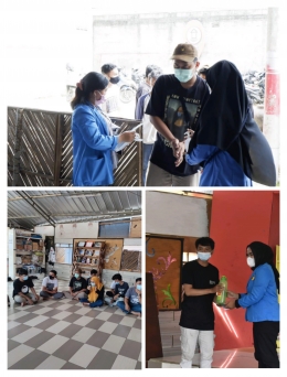 Foto : Pelaksanaan PKM kepada pengunjung Remaja - Dokpri