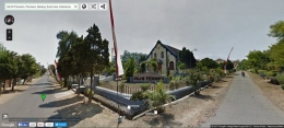 Tangkap layar via Google view lokasi Desa Peniwen dengan gedung gereja sebagai pusat