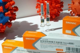 Tampilan vaksin asal Cina Sinovac (kompas.com)