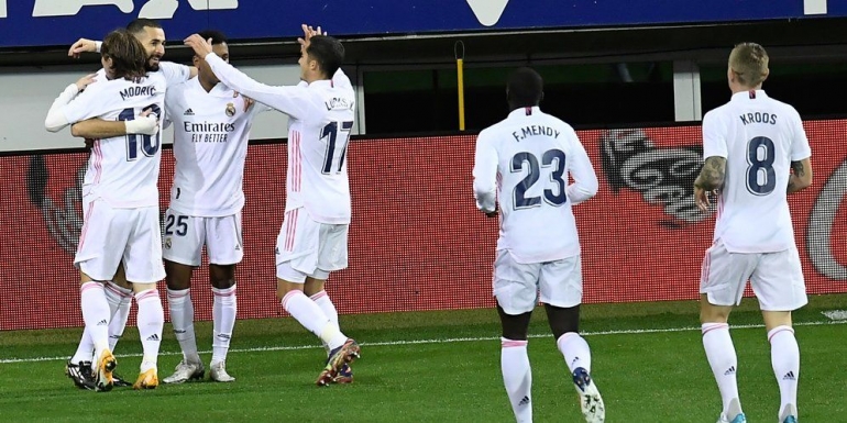 Real Madrid berambisi untuk memenangkan laga saat bertandang ke markas Celta Vigo, Sabtu, 20/3/2021, pukul 22.15 WIB. Foto dari Bola.net.