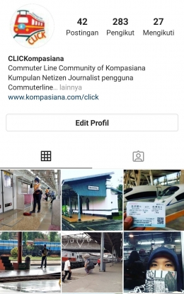 Akun Instagram Clickompasiana (dok.click)