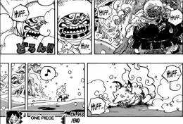 Onimaru kembali ke wujud rubah, sumber: One Piece chapter 953 via viz.com