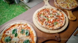Beberapa varian produk Emma Ethan's Pizza  (Riana Dewie)