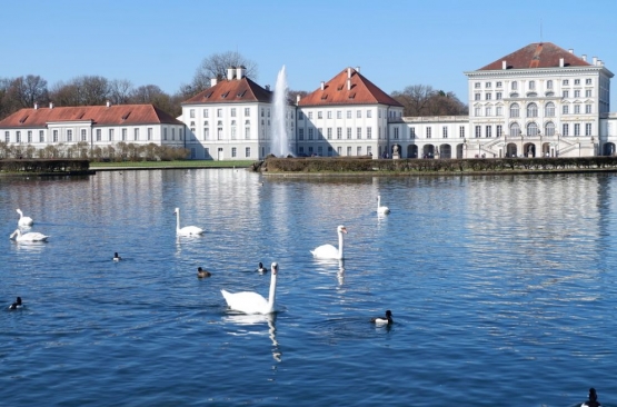 Schloss Nymphenburg dan angsa-angsa di danaunya (Dokumentasi pribadi)