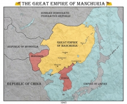 Peta Kekuasaan Manchuria | Foto : Encyclopedia Britannica