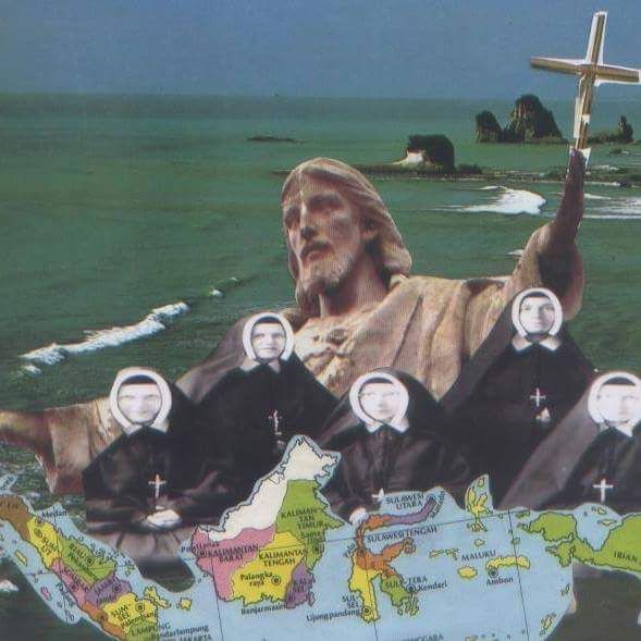 Lima misionaris dari Belanda datang ke Indonesi (dokpri)