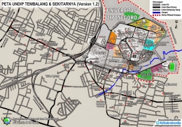 Peta kawasan kampus Undip Tembalang (mathundip.blogspot.com )