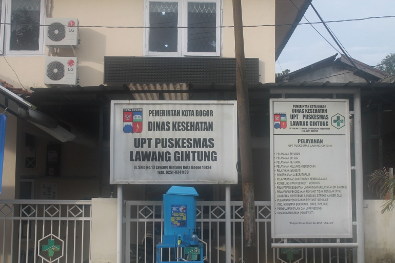 Puskesmas Lawang Gintung, Bogor Selatan (https://pkmlawanggintung.kotabogor.go.id/) 