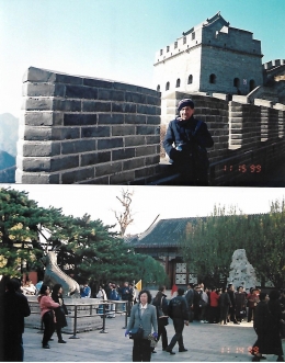 pemandangan tembok China dari bawah (dok pribadi)