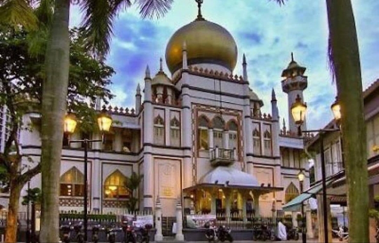 Foto:Masjid sultan di singapura,merupakan masjid pertama di negara itu.