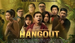 poster film Hangout (2016) / sumber: https://kacamatabulat.wordpress.com 
