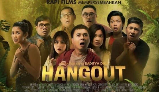 poster film Hangout (2016) / sumber: https://kacamatabulat.wordpress.com